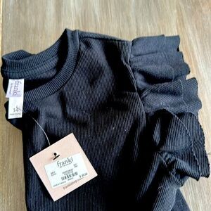 Franki by Francesca’s ruffle sleeve tee youth 14 girls